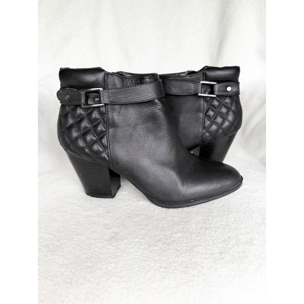 Alfani Wakefield Quilted Leather Booties Size 10